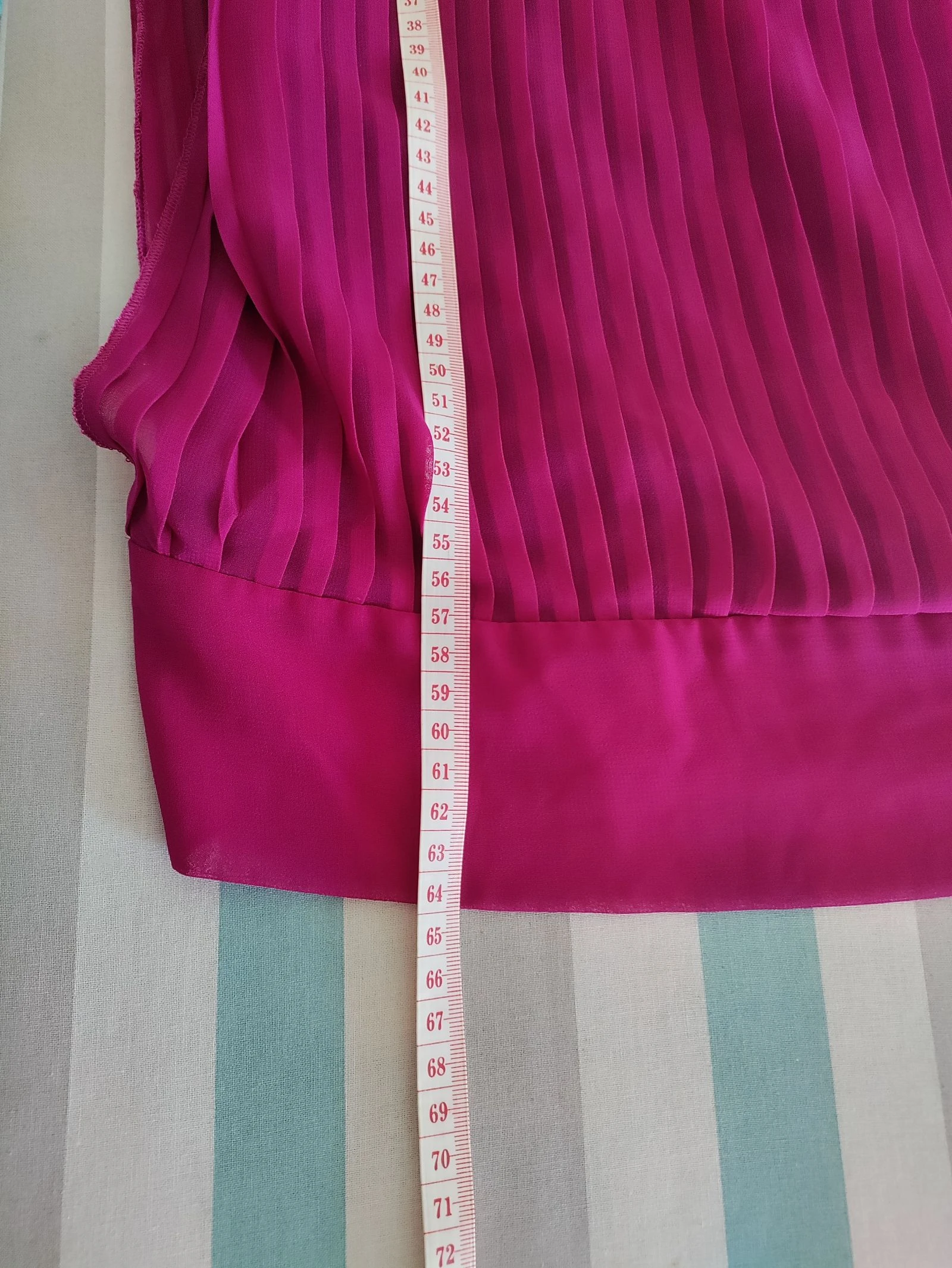 Top plisado fucsia vintage Delmon Joven con top interior – Talla 40 – photo 12